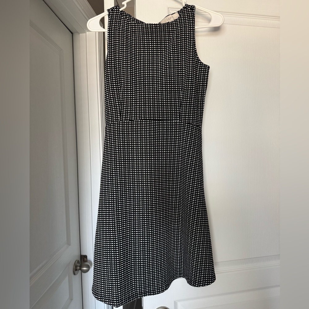 Loft Black and White Women's Dress